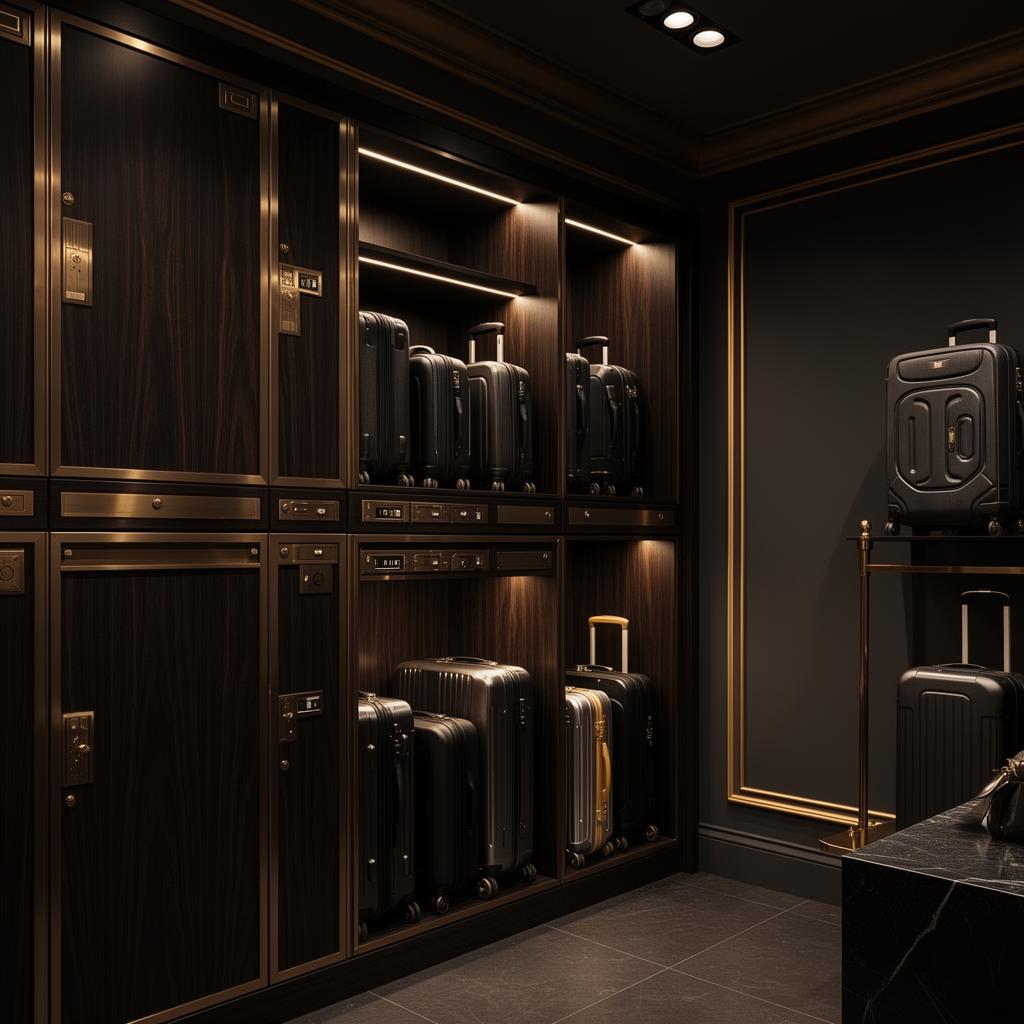 Secure luggage lockers for tourists